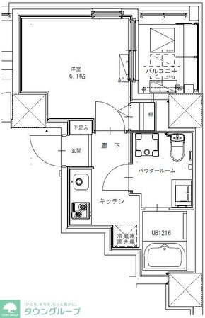 GENOVIA幡ヶ谷の物件間取画像